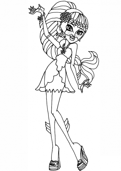 Lagoona 13 Wishes coloring page image