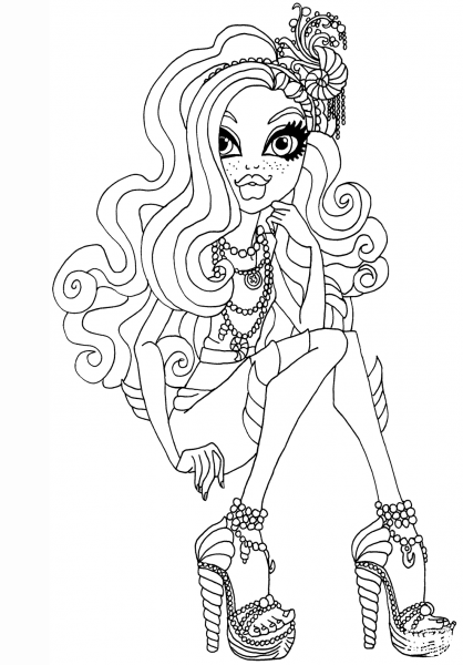 Lagoona Blue coloring page image