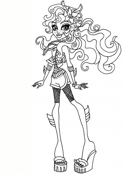 Lagoona coloring page image