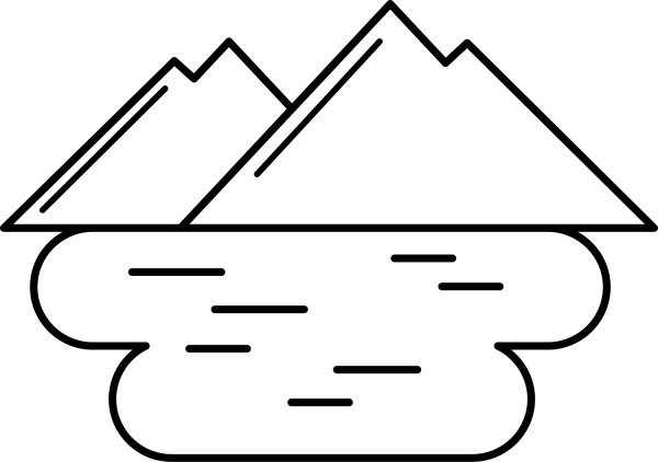 Lake coloring page image