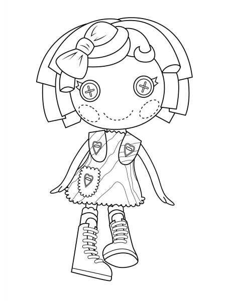 Lalaloopsy Pillow Featherbed coloring page image
