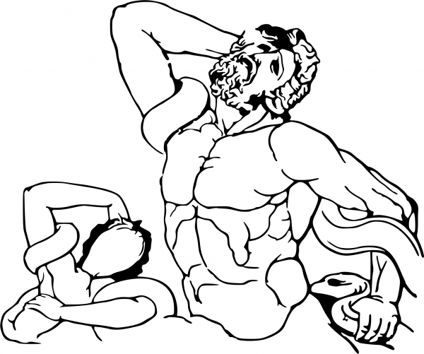 Laocoonte coloring page image