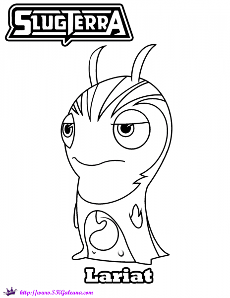 Lariat Slug coloring page image