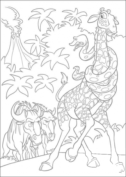 Larry And Bridget Meet Blag And Kazar  coloring page image