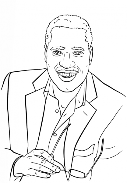 Larry Elder coloring page image