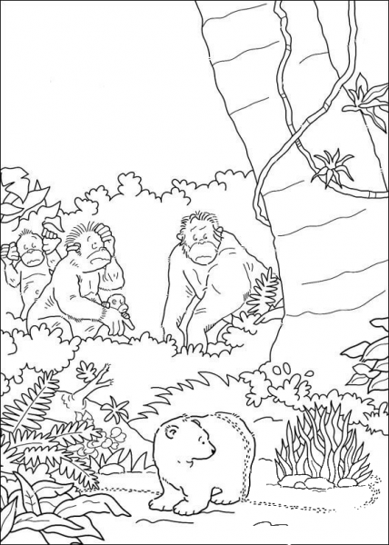 Lars And Monkeys  coloring page image