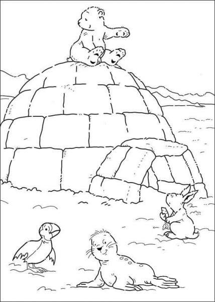 Lars Is Sitting On The House  coloring page image