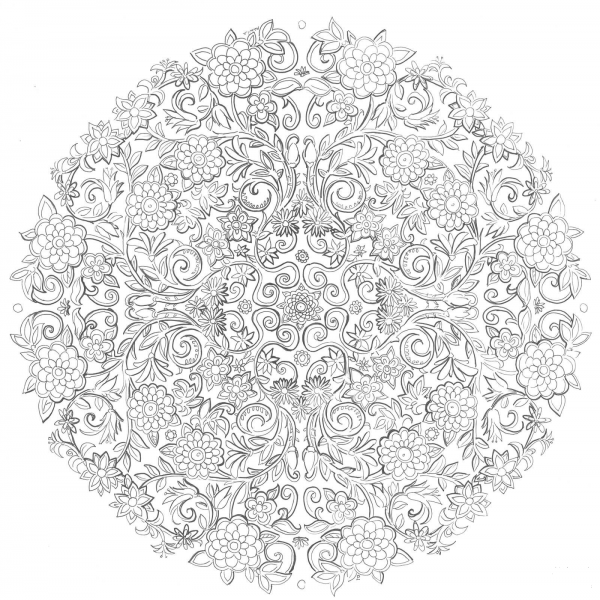 Last Days in the Secret Garden by Namtia coloring page image