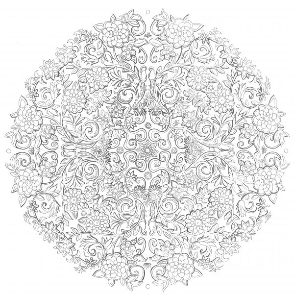 Last Days in the Secret Garden coloring page image