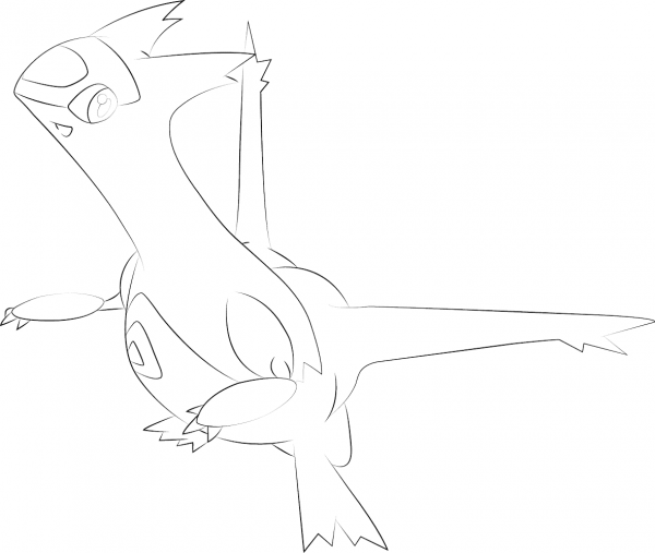 Latias Pokemon coloring page image