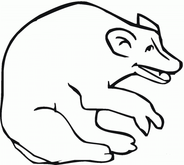 Laughing Hyena coloring page image