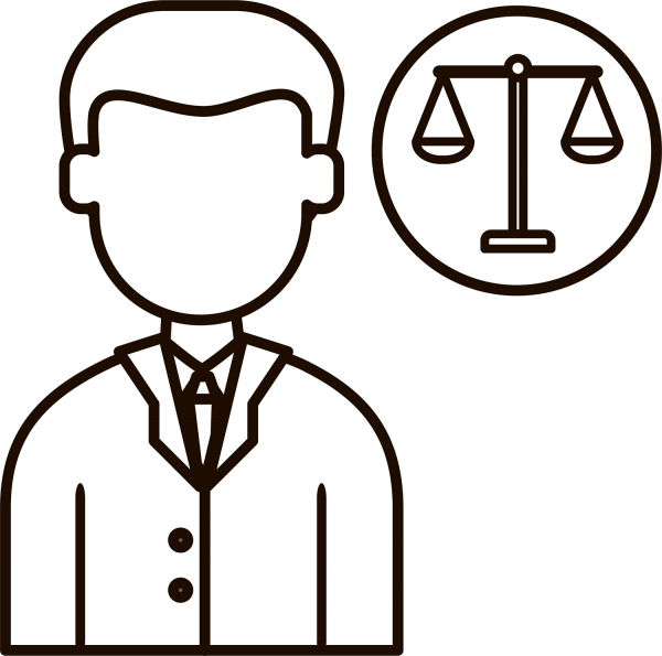 Lawyer coloring page image