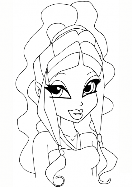 Layla (Aisha) coloring page image