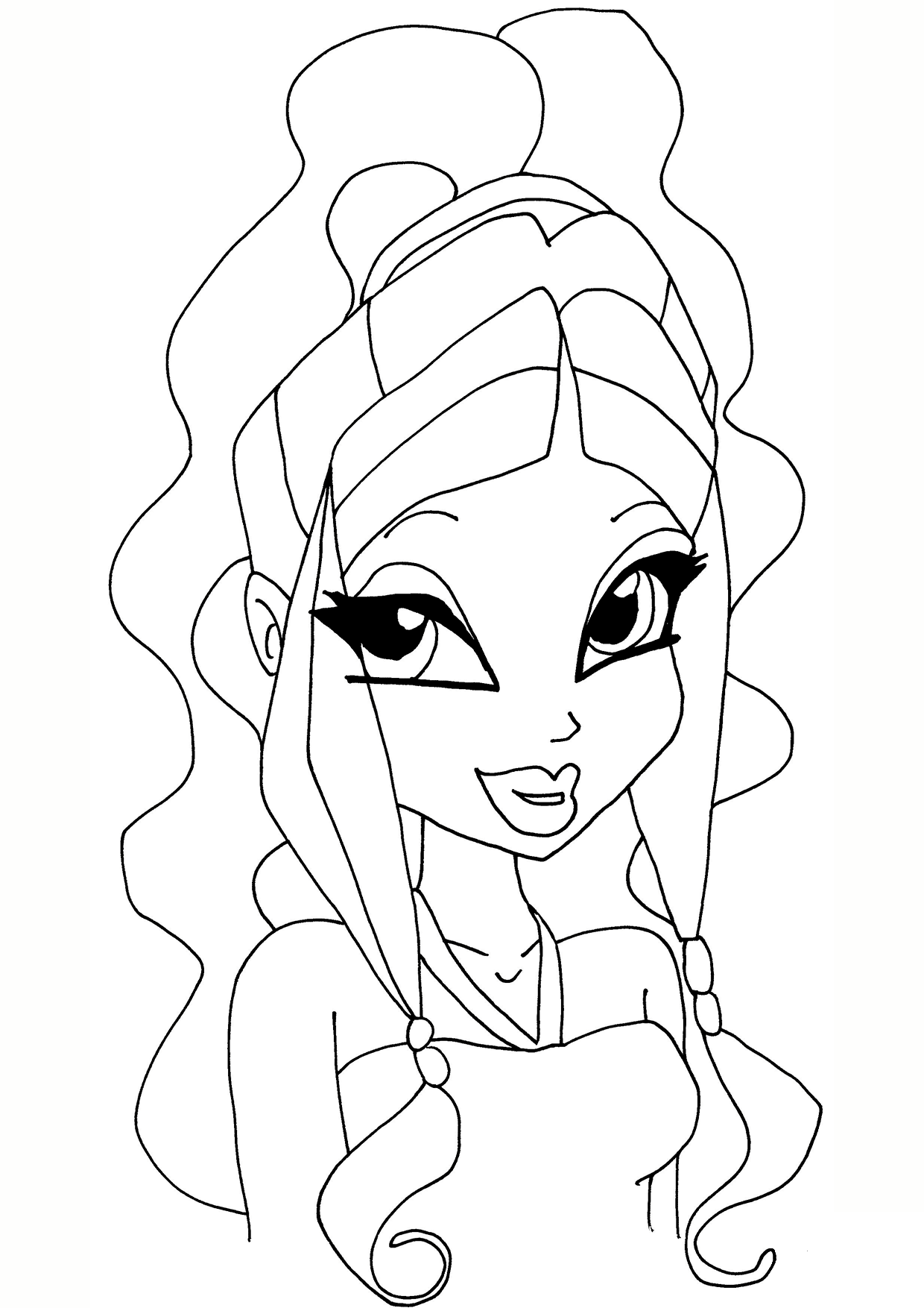 Layla (aisha) Coloring Page - Colouringpages