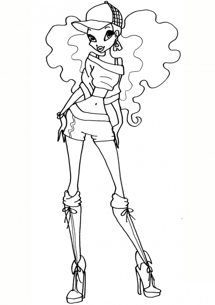 Layla Disco coloring page image