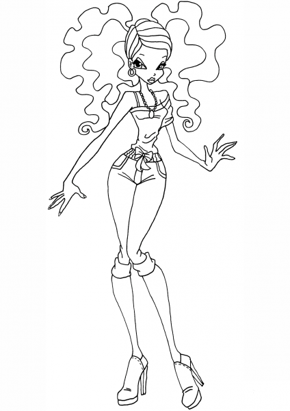 Layla Gardenia coloring page image