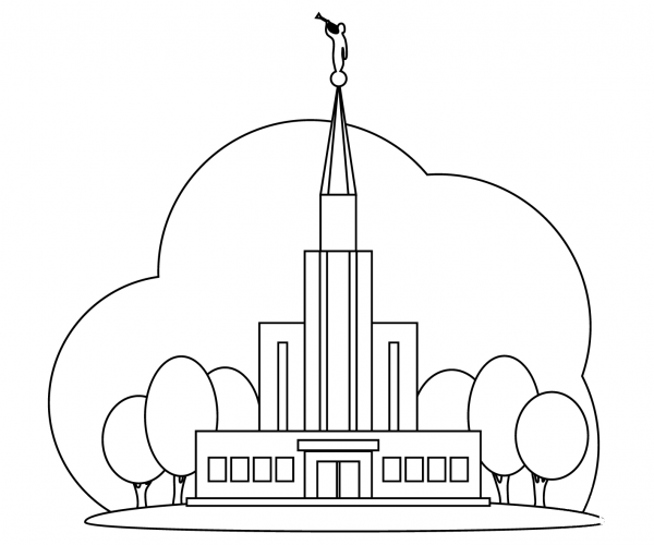 Lds Temple coloring page image