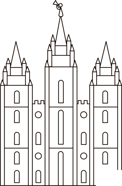 Lds Temple coloring page image