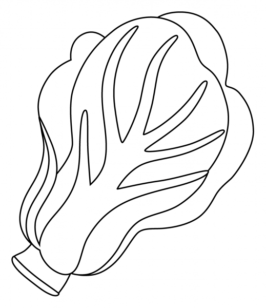 Leafy Green Emoji coloring page image