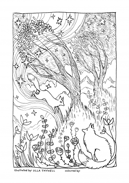 Leap  coloring page image