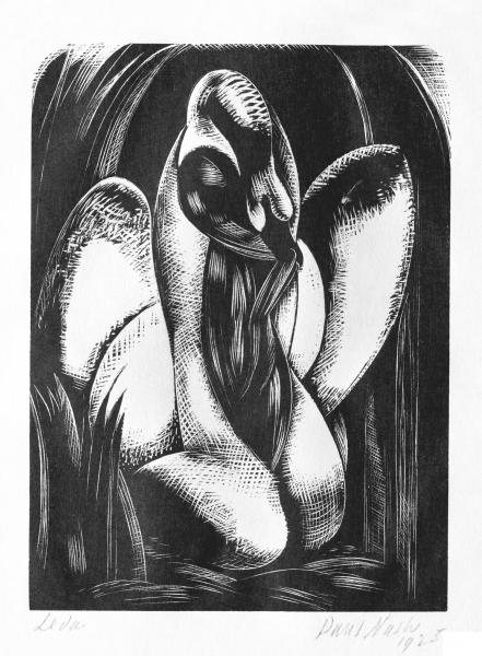 Leda, 1925 coloring page image