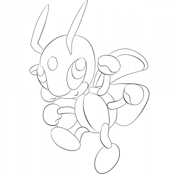 Ledian coloring page image