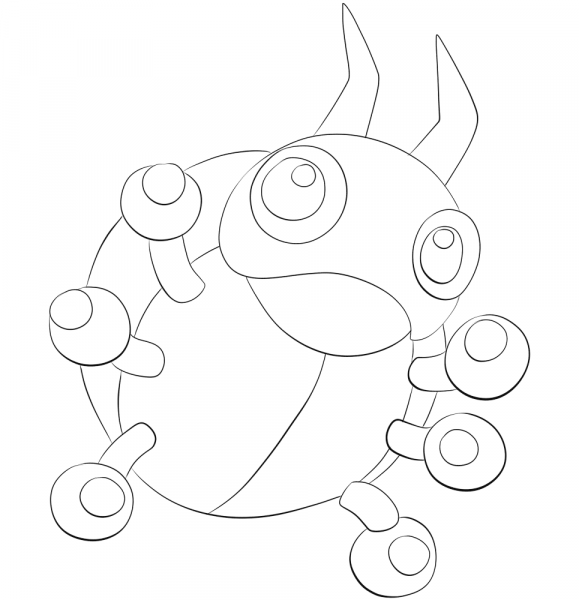 Ledyba coloring page image