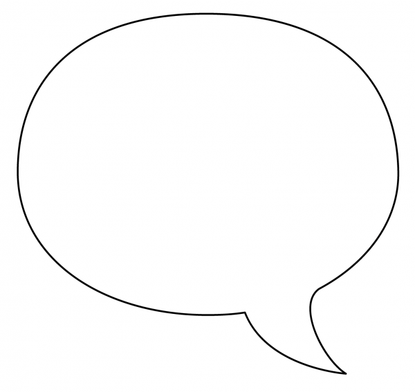 Left Speech Bubble Emoji coloring page image
