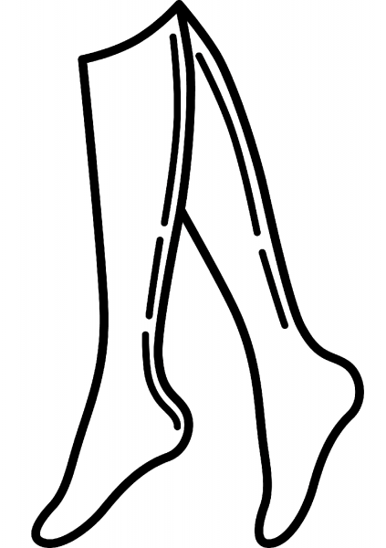 Leg coloring page image
