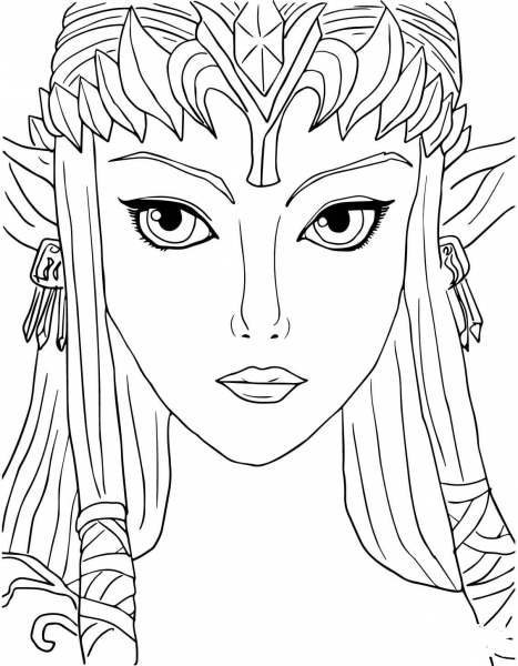 Legend of Zelda Twilight Princess coloring page image