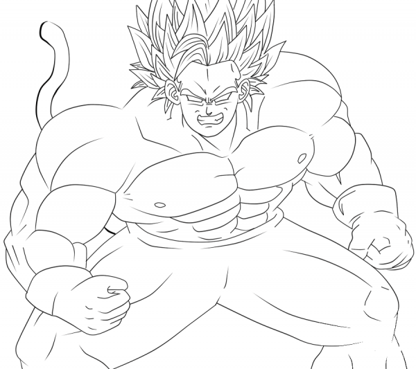 Legendary Super Saiyan  coloring page image