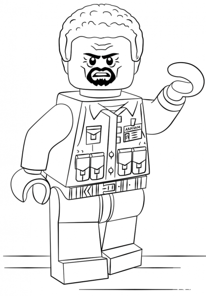 Lego Aaron Cash coloring page image