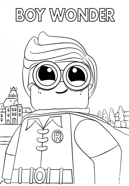 Lego Boy Wonder coloring page image