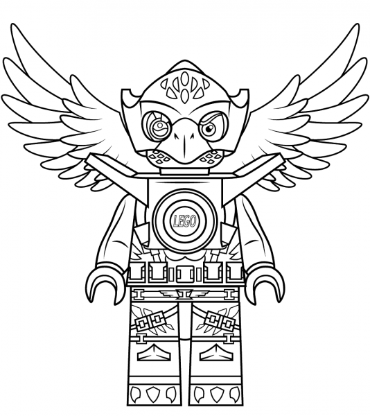 Lego Chima Eagle Eris coloring page image