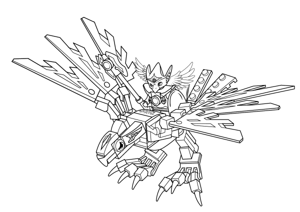 Lego Chima Eagle Legend Beast coloring page image