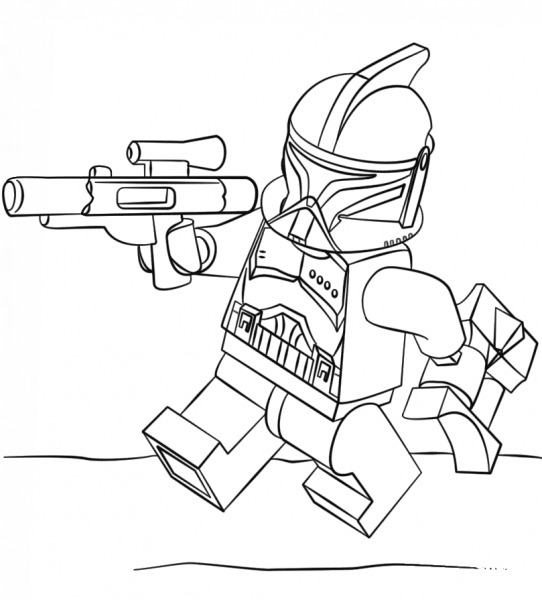 Lego Clone Trooper coloring page image