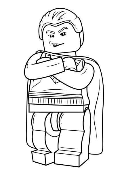 Lego Draco Malfoy coloring page image