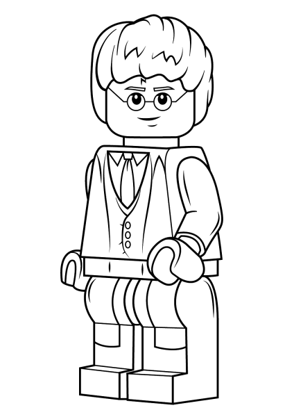 Lego Harry Potter coloring page image