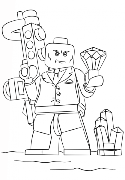 Lego Lex Luthor coloring page image