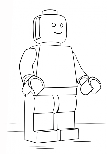 Lego Man coloring page image