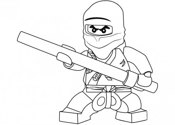 Lego Ninjago Cole – the Black Ninja coloring page image