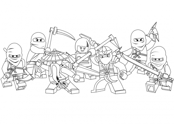 Lego Ninjago coloring page image
