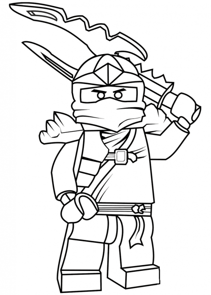 Lego Ninjago Jay ZX coloring page image