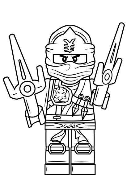 Lego Ninjago Jay ZX coloring page image