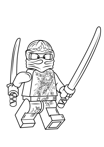 Lego Ninjago Kai Nrg coloring page image