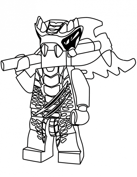 Lego Ninjago Lizaru coloring page image