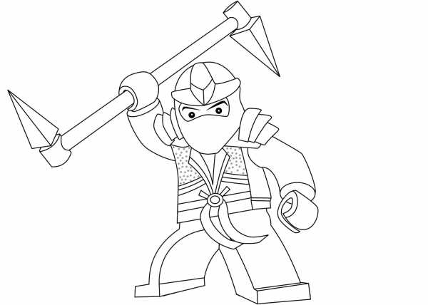 Lego Ninjago Lloyd the Green Ninja coloring page image