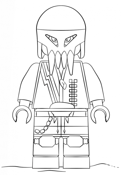 Lego Space Police coloring page image