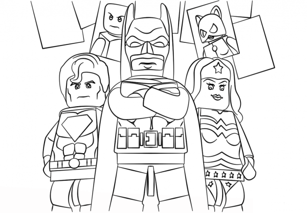 Lego Super Heroes coloring page image