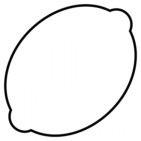 Lemon Emoji coloring page image